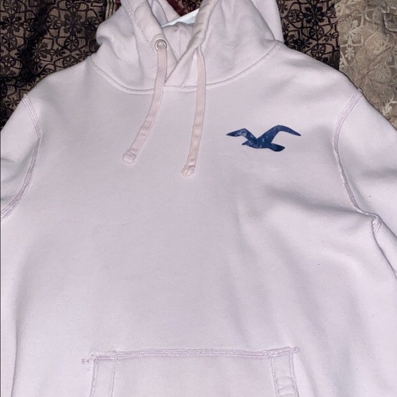 pink hoodie hollister